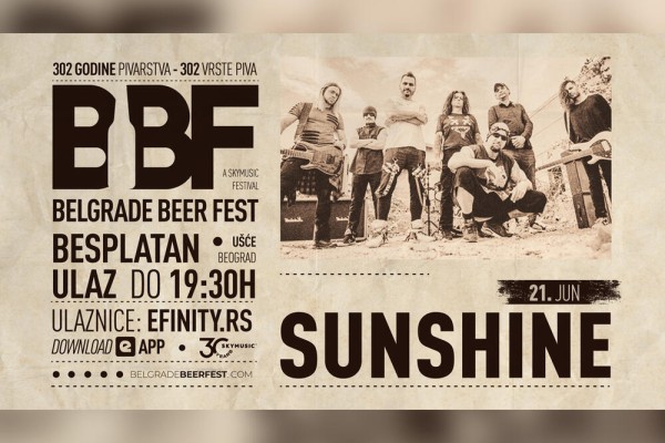 Legendarni beogradski bend Sunshine vraća se na Belgrade Beer Fest posle godinu dana pauze!