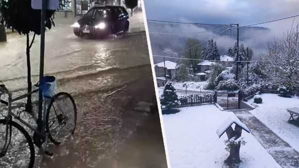 Haos u Grčkoj zbog nevremena, Volos bez struje: Snežna oluja na planinama